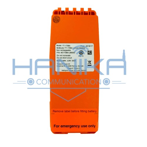 McMurdo TT-1708A Baterai HT R5 GMDSS Ori Baru TT1708 Battery Mc Murdo