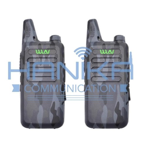 Sepasang WLN KD-C1 Handie Talkie UHF Abu Loreng Garansi Army Handsfree