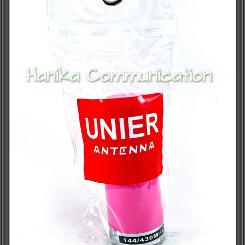 Unier Antena Radio Rig Mobil Pelor Dualband Pink Merah Muda Pendek