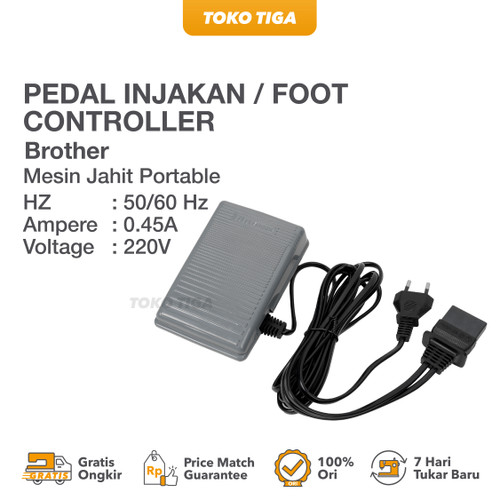 Pedal/Foot Controller Mesin Jahit Portable / Multifungsi BROTHER