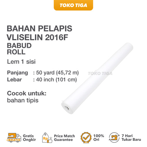 [Roll] Kain Pelapis Vliselin Halus Lem 1 Sisi Tipe 2016F