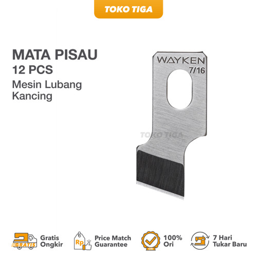 Mata Pisau Mesin Lubang Kancing Industrial (Isi 12 pcs)