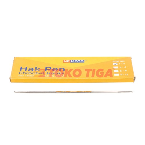 Hak Pen / Crochet Hooks "NEMOTO" Korea 1-2, 3-4, 5-6, 8-13