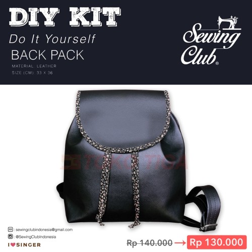 DIY KIT - Back Pack Leather By SINGER Sewing Club