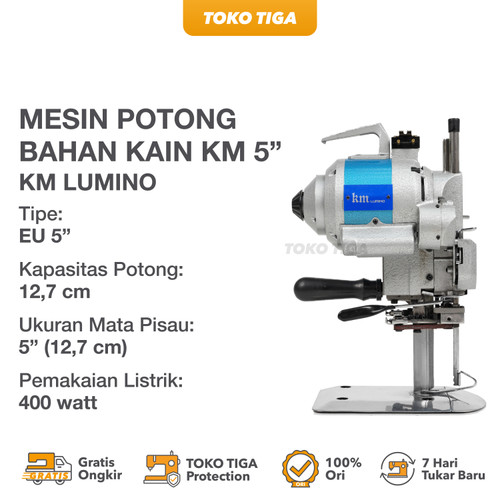 Mesin Potong Bahan Kain KM 5" / Straight Knife Cutting - KM EU (China)