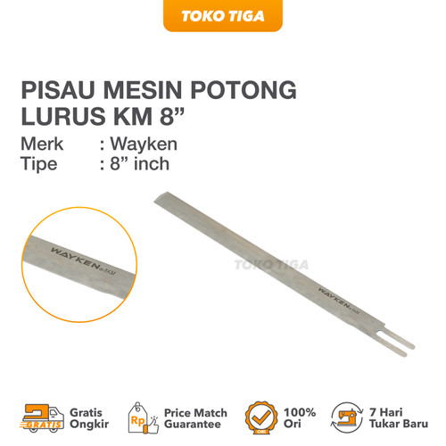 Pisau Mesin Gunting Potong Lurus / Straight Knife KM 8" inch