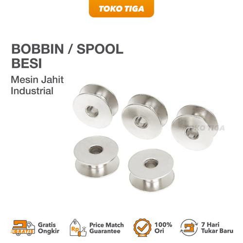 Bobbins / Spool / Bobbin Besi Mesin Jahit Jarum 1 High Speed Industri