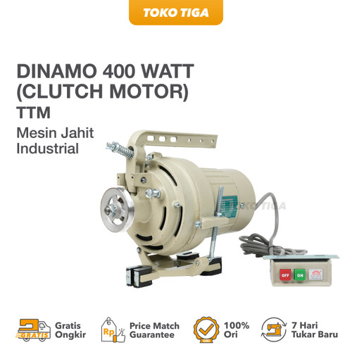 Dinamo Mesin Jahit Industrial 400 Watt TTM (Clutch Motor)