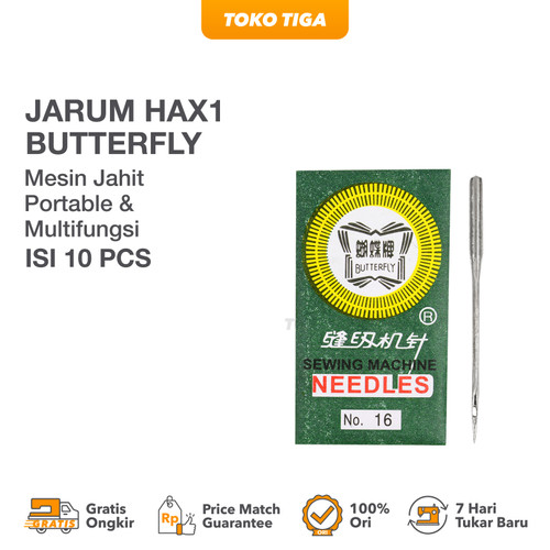 Jarum Mesin Jahit Merk BUTTERFLY (Portable & Multifungsi)