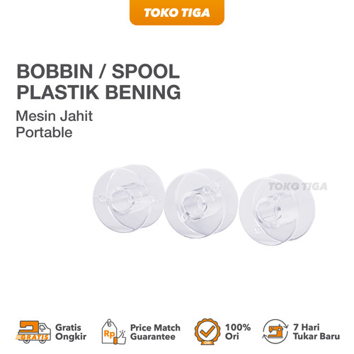 Jual Bobbins / Spool Plastik Mesin Jahit Multifungsi Portable