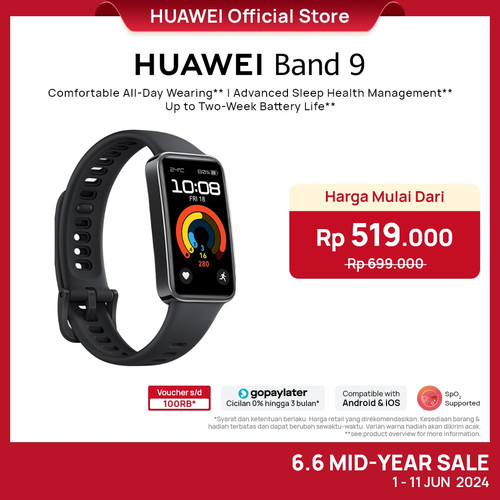 [Promo Special] HUAWEI Band 9 Smartband | Comfort Wear | Sleep Health