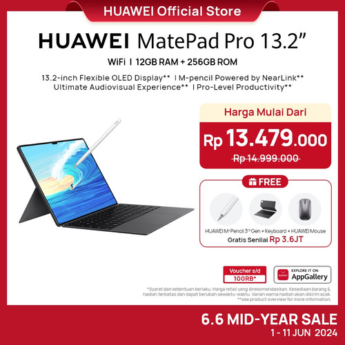 HUAWEI MatePad Pro 13.2" Tablet 2.8K Touchpad Keyboard|NearLink Stylus