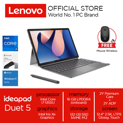 Lenovo IdeaPad Duet 5 12IRU8 Core i7-1355U 16GB 512GB W11 OHS