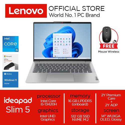 Lenovo IdeaPad Slim 5 14IRL8 Core i5-13420H 16GB 512GB W11 OHS OLED