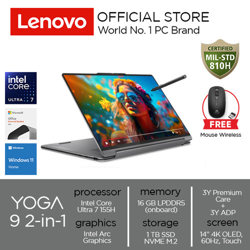 Lenovo Yoga 9 2-in-1 14IMH9 Core Ultra 7 155H 16GB 1TB W11 OHS