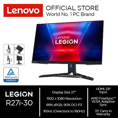 Lenovo Monitor Legion R25i-30 24.5" IPS 165Hz