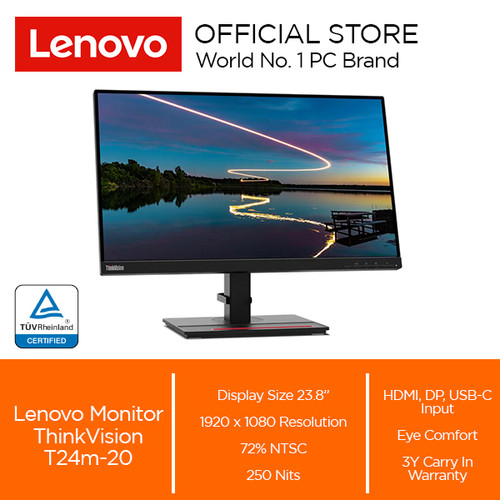 Lenovo ThinkVision T24m-20 23.8" IPS 60Hz