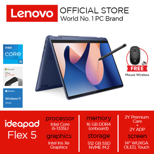 Lenovo IdeaPad Flex 5i 14IRU8 Core i5-1335U 16GB 512GB W11 OHS OLED