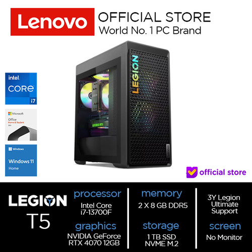 Lenovo Legion T5 26IRB8 Core i7-13700F 16GB 1TB SSD RTX 4070 12GB