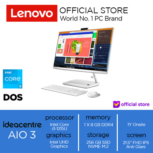 Lenovo IdeaCentre AIO 3 22IAP7 Core i3-1215U 8GB 256GB DOS