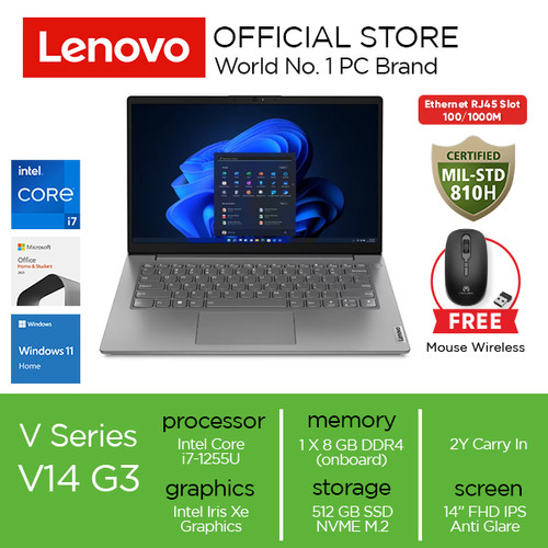 Lenovo V14 G3 IAP Core i7-1255U 8GB 512GB W11 OHS