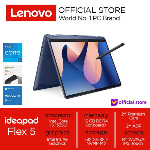 Lenovo IdeaPad Flex 5 14IRU8 Core i5-1335U 16GB 512GB W11+OHS