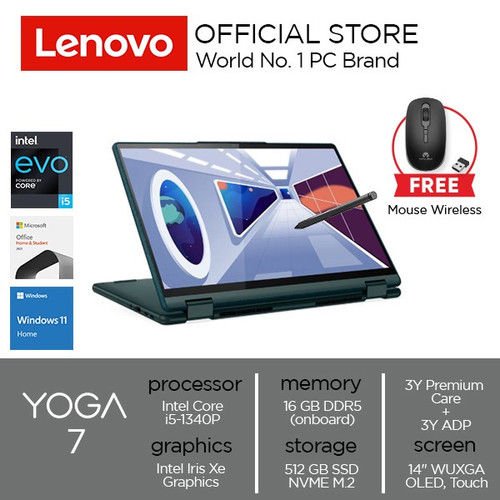 Lenovo Yoga 7 14IRL8 Core i5-1340P 16GB 512GB W11+OHS