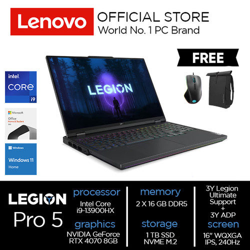 Lenovo Legion Pro 5i 16IRX8 Core i9-13900HX 32GB 1TB RTX4070 8GB