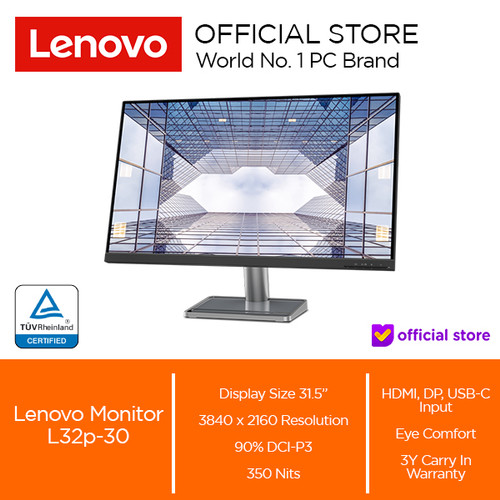 Lenovo Monitor L32p-30 60Hz IPS 31.5"