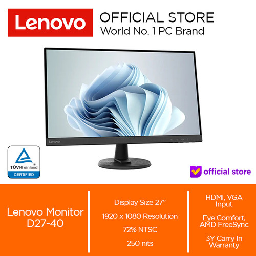 Lenovo Monitor D27-40 75Hz VA 27"