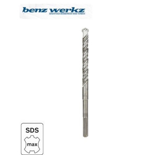 SDS MAX 4-edge 20mm x 540mm - Mata bor beton SDS Max Benz Werkz