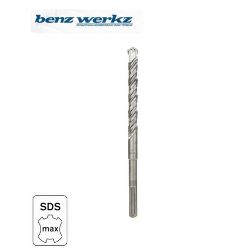 SDS MAX 4-edge 30mm x 570mm - Mata bor beton SDS Max Benz Werkz