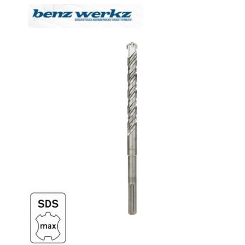 SDS MAX 4-edge 18mm x 340mm - Mata bor beton SDS Max Benz Werkz