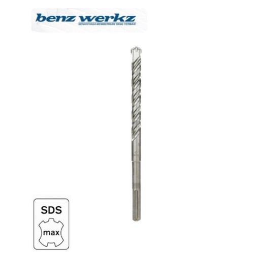 SDS MAX 4-edge 17mm x 340mm - Mata bor beton SDS Max Benz Werkz