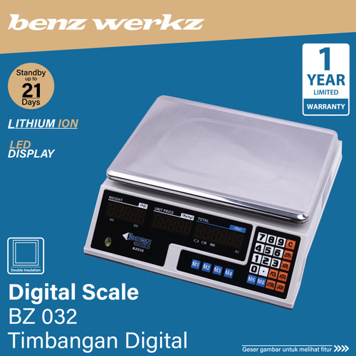 Timbangan Digital 30 Kg BZ 032 / Digital Scale Benz Werkz