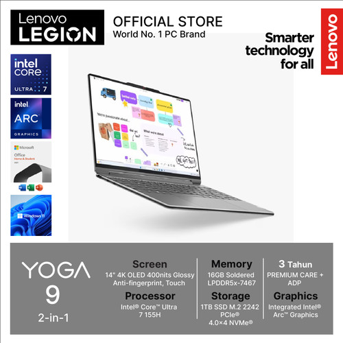 LENOVO YOGA  9 2-in-1 14IMH9 ULTRA 7 155H 16GB 1TB W11 OHS OLED