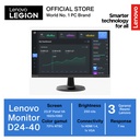 Monitor LED LENOVO D24-40 23.8" FHD (1920x1080) 16:9 75Hz 72% NTSC