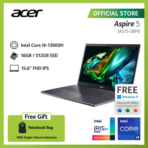 ACER LAPTOP ASPIRE 5 A515-58M-91Y5 15.6 INTEL i9-13900H 16GB 512GB