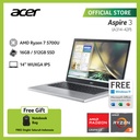 ACER ASPIRE 3 A314-42P-R7E5 14" WUXGA R7-5700U 16G 512G SSD SLV WIN 11