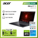 ACER LAPTOP NITRO V 15 ANV15-51-542G 15.6 I5-13420H 8GB 512GB RTX 2050