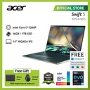 ACER SWIFT SF514-56T-78PK [14"QHD/i7-1260P/16G/1T/Win11] NXK0HSN002