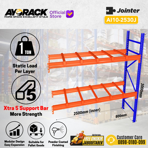 AYORACK AI10-2530J PALET RACKING - RAK PALET JOINTER 3 METER 1 TON