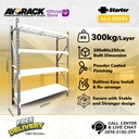 RAK GUDANG BESI 4 SUSUN 2.5 METER AYORACK AL3-2025S 300KG STARTER RACK