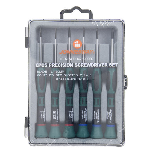 6 PCS PRECISION SCREWDRIVER SET (L : 50MM) (D3750P06S)