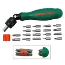 Jonnesway 19 Pcs Flexible Ratchet Driver Bit Socket Set - DR0219S