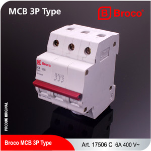 Broco 17506C MCB 3 PHASE 6A