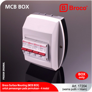 Broco 17204 BOX MCB 4 GROUP OPBOW