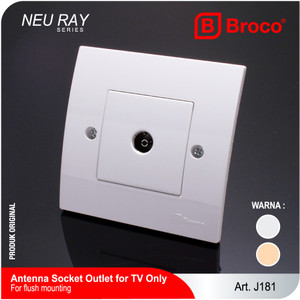 Broco J181 (B) Antenna Socket Outlet TV Neu Ray