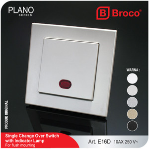 Broco E16D (B) Saklar Engkel Hotel Dengan Lampu Plano