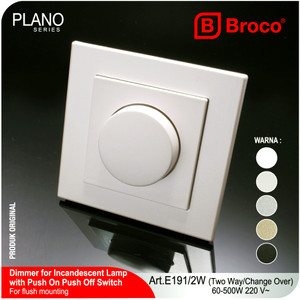 Broco E191/2W (B) Dimmer 500W (Two Way) Plano